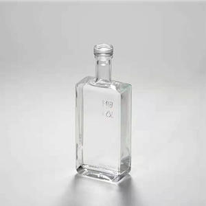 Ventes en gros de bouteilles de <span class=keywords><strong>vin</strong></span> carrées plates de 100 ml, 200 ml, 500 ml, bouteilles de liqueur pour <span class=keywords><strong>vin</strong></span>, brandy, vodka, whisky - Product Image 1