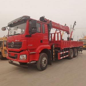 รถบรรทุกติดเครน Shacman Delong 6*4, เครนไฮดรอลิกบูมยืดหดได้ 270/320 แรงม้า สำหรับยกสินค้าหนัก - Product Image 2