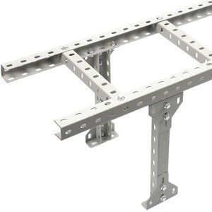 Chemin de câbles de type échelle en <span class=keywords><strong>acier</strong></span> inoxydable galvanisé à chaud pour la pose et le support des câbles. - Product Image 1