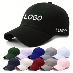 100% Cotton Baseball <b>Cap</b> Design Adjustable Men's Outdoor Sports <b>Cap</b> Blank <b>Plain</b> Logo Custom Baseball <b>Cap</b> - Product Image 1