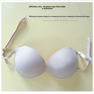 <span class=keywords><strong>Reggiseno</strong></span> Invisibile Senza Fili Monopezzo, Liscio, Modellante, con Fondo Spesso e Top Sottile, Lingerie Sexy da Donna - Product Image 1