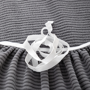 Housse de protection tricotée personnalisée en élasthanne élastique en jacquard uni extensible housse de canapé 3 places housse de canapé - Product Image 5