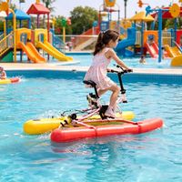 Vélo aquatique gonflable pour enfant, style SUP, ponton flottant plat, cadre en aluminium, haute pression, pliable, fabrication chinoise Lumark