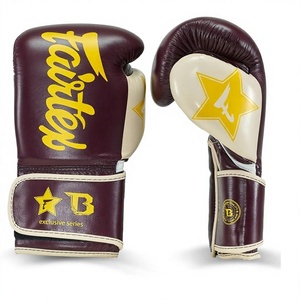 Gants de boxe Fairtex Booster en cuir de vache véritable, pour Sanda, à doigts entiers, respirants, anti-humidité, légers, avec fermeture auto-agrippante - Product Image 2
