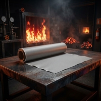 Tissu en fibre de verre enduit de PU de qualité supérieure, ignifuge, imperméable, résistant à la chaleur +1200°C, découpe sur mesure pour usage industriel
