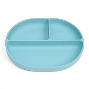 New Arrival Eco-friendly Non-toxic SuctionFeeding Baby Silicone Plate