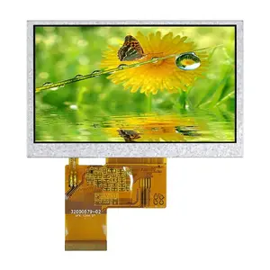 Özelleştirilmiş Transflective TouchScreen 4.3 inç 24-BIT RGB Lcd Panel TFT modülü USB güç Lcd monitör için parmak izi tanımlamak