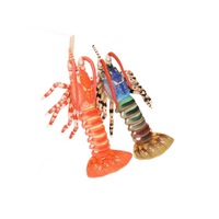 Peluche Homard Australien Transfrontalier, Coussin Doux Rembourré en Coton PP, 31cm-50cm, Thème Océan, Cadeau d'Anniversaire