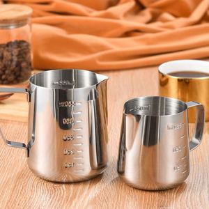 Jarra de Acero Inoxidable para Latte Art con Escala, Cilindro para Latte Art, Utensilio Doméstico para Espumar Leche, 350ml 600ml 1000ml - Product Image 5