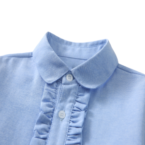 Uniformes Escolares para Niños y Niñas de Alta Calidad con Diseño Personalizado de Fuyi, <span class=keywords><strong>Tops</strong></span> 100% Algodón Antibolitas para Graduación - Product Image 3