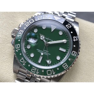 Montre pour homme de luxe ARF, mouvement mécanique haut de gamme 40 mm, acier inoxydable, cristal noir vert, 12,5 mm - Product Image 3