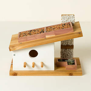 Kit <span class=keywords><strong>de</strong></span> <span class=keywords><strong>pot</strong></span> <span class=keywords><strong>de</strong></span> fleurs en bois DIY - Design moderne, revêtement époxy imperméable, capacité <span class=keywords><strong>de</strong></span> 10 cm, montage facile, utilisation en extérieur - Product Image 1