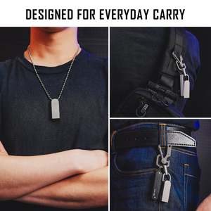 KeyUnity çift tüp yüksek frekans imdat düdüğü Blast düdük KA25 (L) EDC titanyum düdük üreticisi - Product Image 5