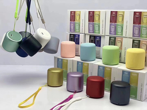 Haut-parleur portable sans fil 5W Macaron Mini haut-parleur Bluetooth TWS rechargeable avec basses puissantes, petit canon en acier rond, cadeau stéréo - Product Image 6