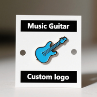 Broche en gros logo personnalisé émail doux dur musique épingle Badges guitare insigne épingles guitare épingles guitare épinglettes