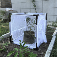 Cage de terrarium pliable pour insectes et reptiles de haute qualité 60x60x60cm, cage portable pour l'élevage d'insectes et d'oiseaux, habitat pour papillons