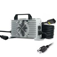 Chargeur de batterie au lithium étanche IP67 84V 15A adapté aux véhicules électriques, motos, batterie au lithium 22S 92.4V