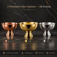 Seau à glace en acier inoxydable 304 pour punch, rose doré, or, argent, 13,5 L, moderne, minimaliste, anti-fuite, pour fêtes et bars