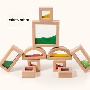 Blocchi di Costruzione in Legno Arcobaleno Montessori per la Prima Infanzia, Versatili e Luminosi per il Riconoscimento di Colori e Forme - Product Image 4