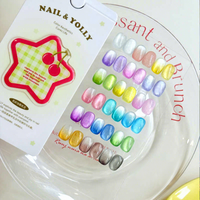 YOLLY 18 couleurs multicolore Pat Pat Nail Gel Set 2025 nouveau transfert sans lavage sans hema Tpo-Free Nail Art Gel UV non toxique en gros
