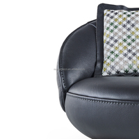 Fauteuil de salon pivotant rond moderne de luxe populaire pour salon, chaise longue, fauteuils