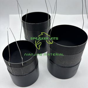 Venta caliente alambre plano de aluminio puro <span class=keywords><strong>2</strong></span>,5 "3" 75,5 76,2mm bobina de voz de aluminio negro accesorios de altavoz de bobina de Subwoofer de coche - Product Image 3