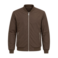 Veste rembourrée réversible imperméable pour homme, personnalisable OEM ODM, veste d'hiver légère en polyester, manteau décontracté pour l'extérieur, vente en gros