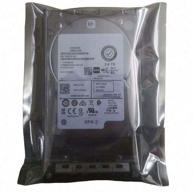 Original Quality F9NWJ 2.4tb 2.5in 10k Sas 12gbs 512e Hard Drive Server With Tray