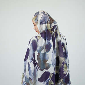 2025 200*70ビッグサイズ新デザイン高品質デジタル印刷ビスコースムスリムスカーフダブルステッチソフトモーダルHijab Maxi - Product Image 4