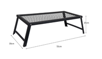 Camping en plein air Portable Pliable Barbecue Grill En Plein Air Ustensiles De Cuisine Poêle Bouillante Bouilloire Filet De Cuisson BBQ Grill Rack