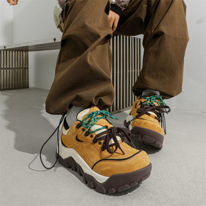 Nouvelles Chaussures Décontractées à Talons Hauts pour Hommes et Femmes, Modèle Printemps-Automne 2026, à Semelle Épaisse, Motif Carreaux Colorés, Petites Tailles, pour Couples - Product Image 2