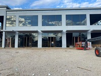Edificios comerciales, ventanas verticales antirrobo de aleación de aluminio, paredes de vidrio de pared de cortina de doble acristalamiento para construcción moderna