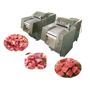 Vente chaude type poulet boeuf porc cube cutter viande fraîche cube machine