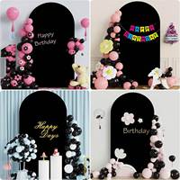 Housse de support d'arche de mariage, housse d'arche extensible double face ajustée pour décoration de mariage, fête d'anniversaire, banquet