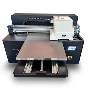 High speed automatic head clean 3 printhead varnish A2 UV printer for phone case pen glass wood metal