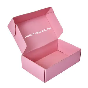 Wholesale LOW MOQ Custom Printed Unique Corrugated Boxes Cardboard Mailer Baby Shoe Paper Shipping Box With For Small Business