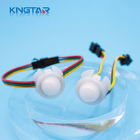 Modules d'éclairage LED à pixels RGB étanches KINGTAR 20 mm 12 V DC5 V pour éclairage décoratif des parcs à thème, matériaux de construction en PC