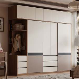 Customizable Eco-Friendly Wooden Bedroom Furniture Set Convertible Freestanding <b>Closet</b> <b>Organizers</b> <b>System</b> Mirror Wardrobe Armoire - Product Image 2