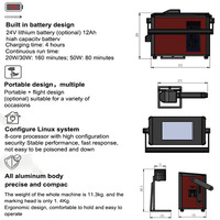 Appareil de marquage laser portable avec batterie au lithium avancée, haute efficacité, facile à utiliser, pour usage domestique