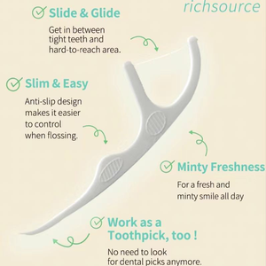 Il filo interdentale portatile di alta qualità raccoglie la menta di sapore fatta della scatola di carbone di bambù in plastica di Nylon PTFE direttamente dal produttore - Product Image 2