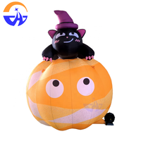Citrouille gonflable lumineuse effrayante Chenghuang pour Halloween, modèle 076xl en tissu Oxford, accessoires décoratifs suspendus pour les fêtes de fin d'année