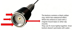 Antena de Radio Móvil para Auto NMO N4 1.36m 54ft VHF 136-174MHz, Flexible, de Acero Inoxidable 631, para Radioaficionados - Product Image 4