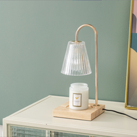 Diffuseur d'arômes sans flamme de luxe abordable, chauffe-cire en verre, lampe à bougie d'ambiance pour chambre à coucher, pour huiles essentielles