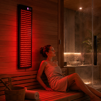 Panel de Terapia de Luz Roja para Sauna, Impermeable IP65, 660nm 850nm 940nm 1060nm, Terapia de Luz Infrarroja Cercana de Cuerpo Completo para Spa en Casa y Saunas