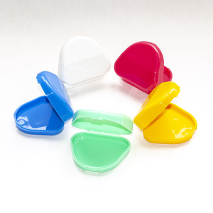HUIYA Compact Triangular Dental Case Plastic Orthodontic <b>Denture</b> Storage <b>Box</b> For Teeth Whitening Care - Product Image 5