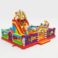 Lilytoys - Château gonflable personnalisé - Ville de divertissement circulaire - Équipement d'amusement pour enfants