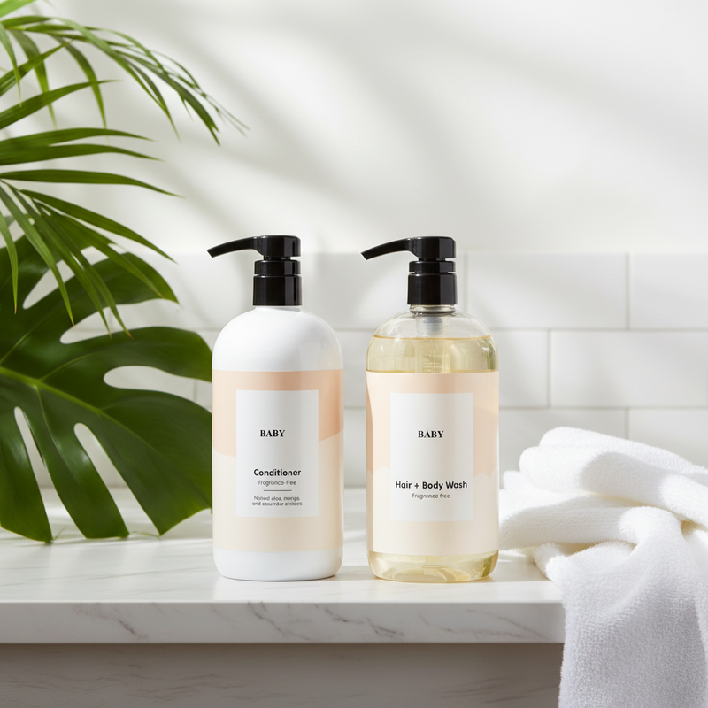 Baby Shampoo Conditioner Gel Set Organic