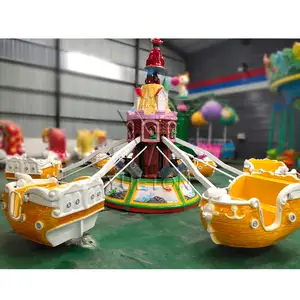 Theme Park Rides Amusement Equipment Rotary Self Control Airplane Pirate Ship For Kids And Adult