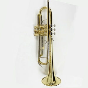 <span class=keywords><strong>Trompeta</strong></span> de Latón Amarillo <span class=keywords><strong>con</strong></span> Afinación BB, Diseño Famoso, Tamaño 123 cm, para un Tocar Fácil - Product Image 1