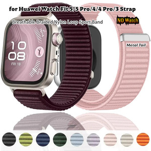 Bracelet de montre intelligente en nylon pour <span class=keywords><strong>Huawei</strong></span> Watch Fit 4 Pro, bracelet de montre pour <span class=keywords><strong>Huawei</strong></span> Watch Fit 5 - Product Image 1